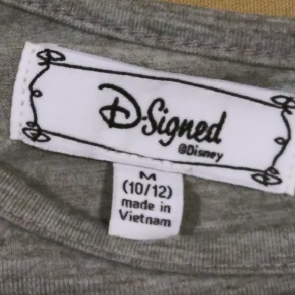 Disney D-Signed Gray Studded Graphic Flowy T-Shirt - Picture 3 of 5